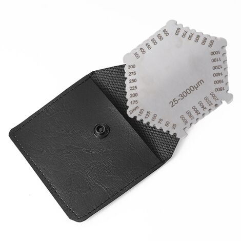 Jauge épaisseur Peinture Acier Inoxydable Peigne à Film Humide En Acier Inoxydable - Épaisseur 25 à 3000 µm, Outil De Mesure Peinture, Vernis, Revêtements Outil Bricolage Précision Film Humide