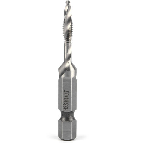 Foret conique M4 HSS à queue hexagonale de 1/4" avec taraud intégré - Pièce pour outil électrique (1/5)