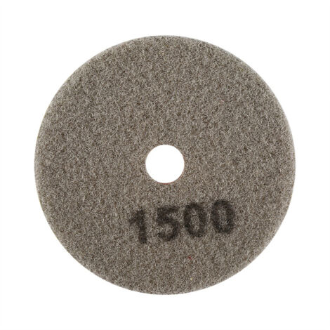 Disque de polissage diamanté humide 100 mm (4") pour pierre granitique (granularité 1500) (1/5)