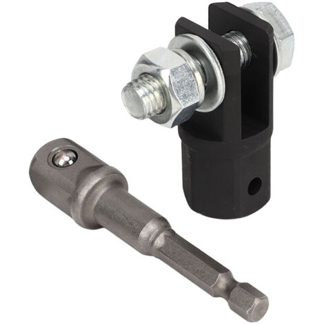 Adaptateur pour cric à ciseaux 1/2 pouce Adaptateur pour perceuse à douille pour cric à ciseaux pour crics à ciseaux à anneau ou à double trou (1/5)
