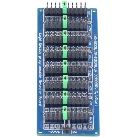 Carte de résistance programmable Bornier à vis 0,1 R à 9999999 R 8 sections Précision 0,1 R Composant électronique (1/5)