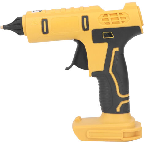 Pistolet à colle thermofusible 100 W, pistolet à colle électrique sans fil, avec lampe LED, compatible avec les batteries Dewalt DCB180, DCB182, DCB184 et DCB200 (1/5)