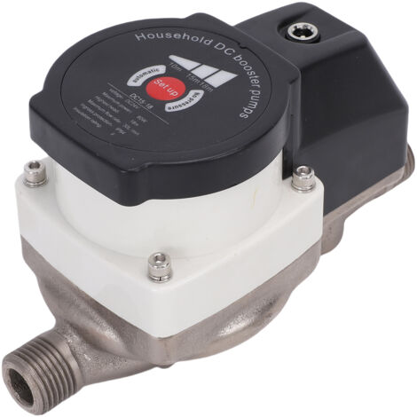 Pompe de surpression intelligente pour douche,475,5 GPH, 80 W,36.2 PSI,raccord NPT 1/2 pouce,mode manuel/automatique (2 positions)