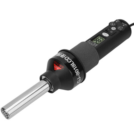 Pistolet à air chaud électronique réglable à écran LCD de 450 W, station de soudage et de dessoudage pour circuits intégrés, CMS et BGA