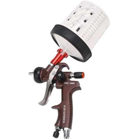Kit haut de gamme AIR GREEN avec pistolet à peinture : pulvérisateur à haute atomisation pour voitures, maison et bricolage, 1,3 mm