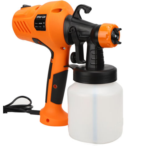 Pistolet à peinture électrique haute pression, pulvérisateur d'alcool, ergonomique, orange