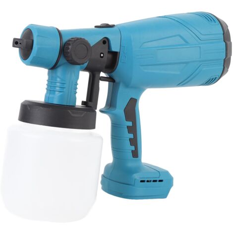 Pulvérisateur de peinture sans fil de 200 W, pistolet à peinture électrique alimenté par batterie, avec réservoir de 800 ml et 4 buses (1/5)