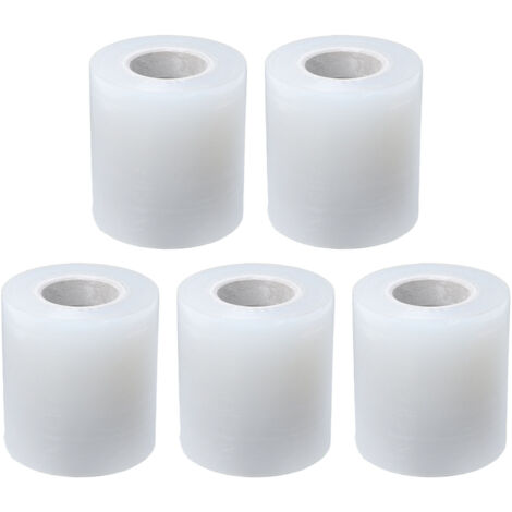 Lot de 5 rubans adhésifs pour greffage, 7 cm, transparents, en PE, pour pépinières, rubans de réparation pour plantes, pour le regroupement, l'emballage et le conditionnement