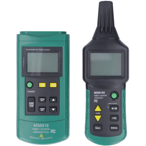 Détecteur de câbles souterrains – Localisation précise des défauts – Écran LCD – Détecteur de courts-circuits et de coupures de câbles – CA/CC 12 V-400 V
