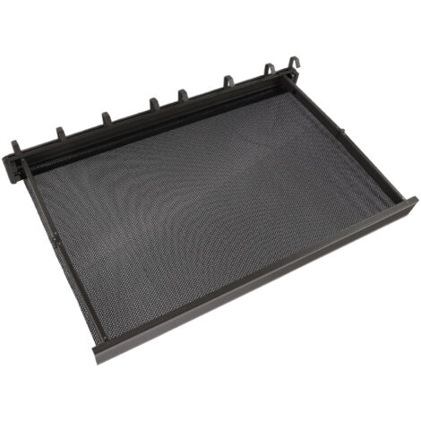Séchoir à linge mural pour balcon avec surface en filet, séchoir pliable et rétractable, 60 cm, gris (1/5)