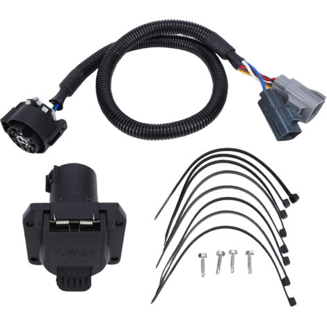 Kit de faisceau de câbles à 7 broches pour camping-car 40164 - Adaptateur de prise de remorque à 7 broches de rechange pour F-250, F-350, F-450, F-550 et F-650 Super Duty (1/5)