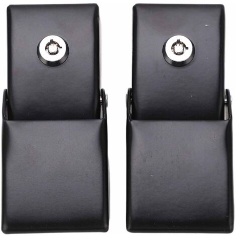 Kit de loquets de verrouillage antivol en métal pour capot, avec clés, pour Jeep Wrangler JK 2007-2017 (1/5)