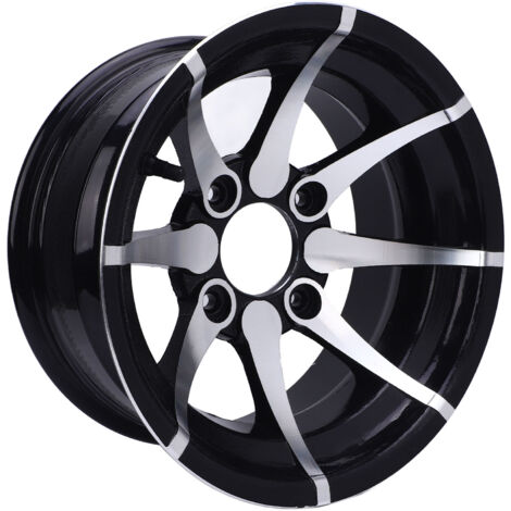 Jante de 12 pouces pour quad, 25X8-12 : jante haute performance en alliage d'aluminium pour karts, voiturettes de golf et quads