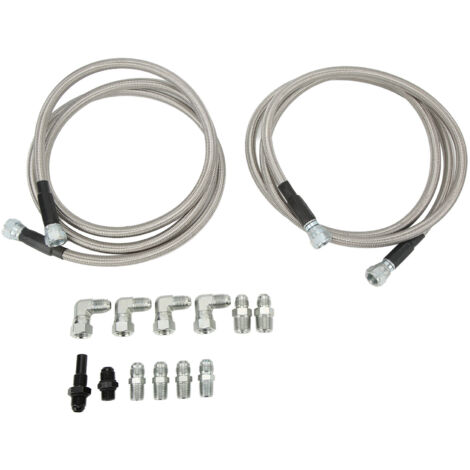 Conduite de refroidissement de la boîte de vitesses de 70 pouces avec adaptateurs, flexible en acier inoxydable, pièce de rechange pour voitures et camions Chevrolet (1/5)