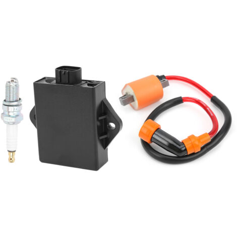 Bobine d'allumage pour quad + bougie d'allumage + kit CDI 3530-011 - Pièce de rechange pour Arctic Cat 300 1998-2005 2x4 4x4 3530-011