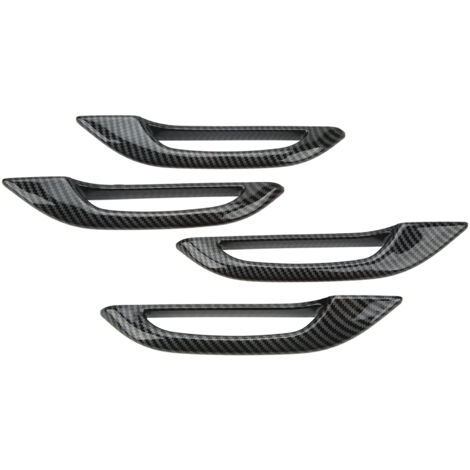 Lot de 4 protections anti-gel pour poignées de porte de voiture, style fibre de carbone, pour Tesla Model 3 Y (1/5)