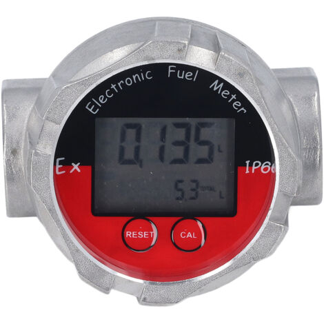 Débitmètre numérique à écran LCD de 1 pouce pour turbines, haute précision, pour diesel, essence et eau, pression maximale de 20 MPa