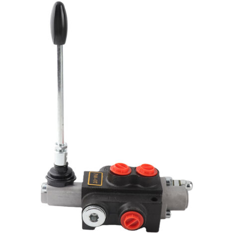 Kit de vanne de régulation de débit hydraulique à 1 tiroir, double effet, avec poignée de commande et barre de décharge réglable – Accessoire pour tracteur (1/5)