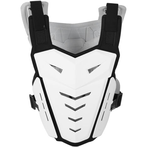 Gilet de protection pour moto à double protection, léger, taille ajustable, coque en PE, doublure en mousse amortissante, protection pour le dos et la poitrine