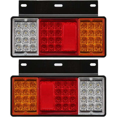 Paire de feux arrière 12 V, 44 LED, pièces de rechange pour les camions Isuzu Elf de la série W : NPR, HD, NKR, NHR, NRR, FSR, FRR (1/5)