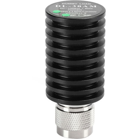 Charge fictive pour antenne DL-30A, 15 W, 50 Ω, 0,1 à 1 GHz, terminateurs coaxiaux, radio bidirectionnelle pour tests (connecteur M) (1/5)