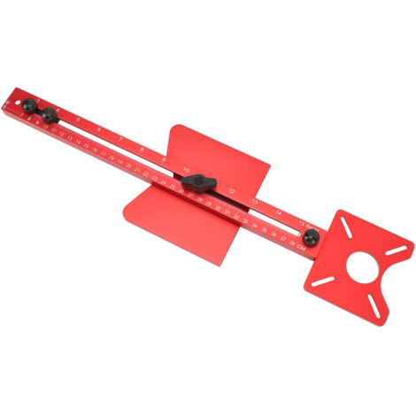 Gabarit de fraisage 4 en 1 : découpe de cercles, rainurage, fraisage des bords, rognage, support d'appui. Outil polyvalent pour le travail du bois : rainurage et positionnement