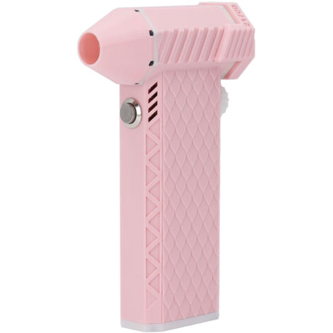 Souffleur d'air électrique sans fil rechargeable, à brosse sans balais, 110 000 tr/min, jet d'air à 25 m/s, pour le nettoyage des claviers, rose (1/5)