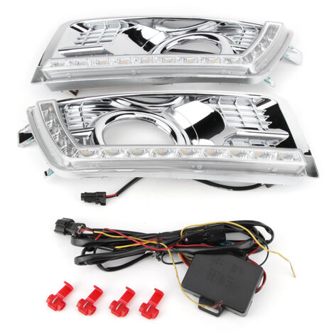 2 pièces feux de jour 6000-6700K jaune blanc DC12V pour Cadillac (1/5)
