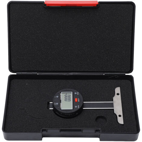 Jauge de profondeur numérique 0-50.8mm, plage 0-2 pouces, précision 0.01mm, affichage LCD, compteur électronique avec Port USB (1/5)