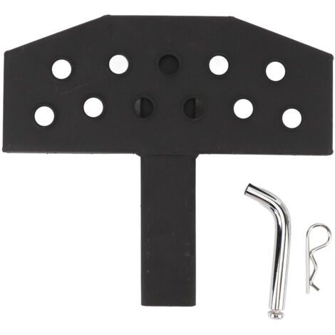 Marche d'attelage en acier, Construction solide, capacité de charge de 600lb, protecteur de pare-chocs de remorque arrière pour voiture SUV pick-up RV (1/5)
