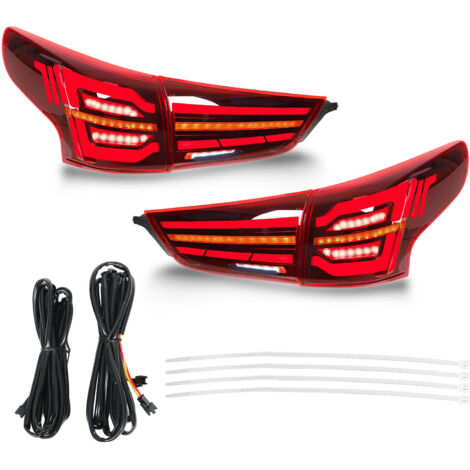 1 paire de feux arrière LED, feu de recul, étanche IP67, remplacement pour Qashqai 2016 – 2022 rouge (1/5)
