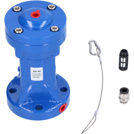 Marteau à Percussion pneumatique en alliage d'aluminium, vibrateur d'air réglable, dispositif de chute de poudre