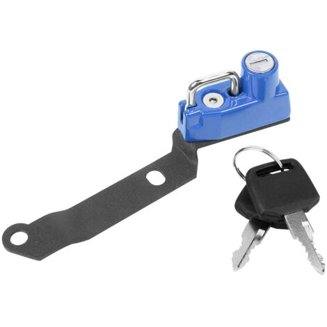 Verrou de casque de sécurité antivol en alliage d'aluminium, adapté à la modification de moto Yamaha MT25 MT03 YZF R25 R3 2014-2019 (bleu) (1/5)