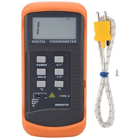 Capteur de thermocouple numérique de Type K à canal unique, thermomètre, compteur de température-50-1300 °C (1/5)