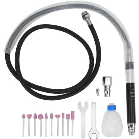 Kit de moulin à crayon à crayon pneumatique micro-set outil de gravure de polissage portable (1/5)