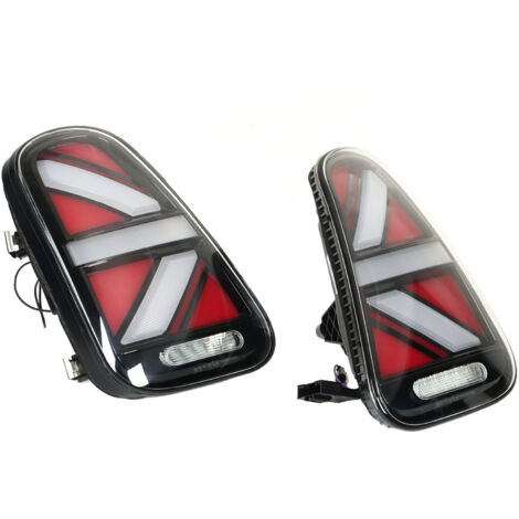 Feux arrière Union Jack entièrement LED avec clignotant séquentiel, remplacement clair pour Cooper R50 R52 R53 2001 – 2006 (1/5)