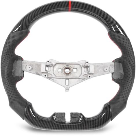 Volant en cuir perforé aspect fibre de carbone Hydro Dip pour Wrangler JK JKU 2011 à 2017 (1/5)