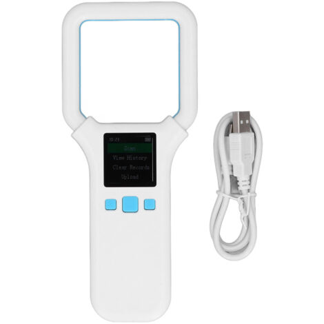 Lecteur d'étiquettes d'animaux 134.2khz 125khz RF, Scanner d'identification portable pour EMID FDX B ISO11784 85 (1/5)