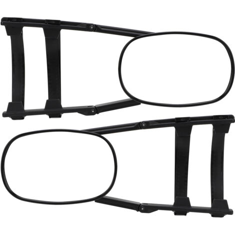 1 paire d'extensions de rétroviseurs pour remorquage, Clip sur les rétroviseurs, réglable à 360 degrés, pour remorque, voitures, camions, camping-car (1/5)