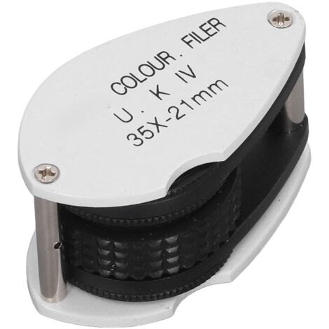 Loupe pliante de poche 35X avec lentille filtrante, pour l'identification des bijoux en laboratoire (1/5)