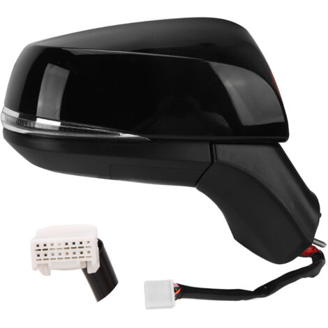 Rétroviseur latéral chauffant noir brillant avec clignotant BSM pour RAV4 XA50 2019 – 2022 droit