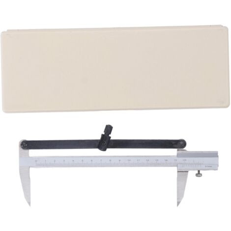 Outil de mesure de calibre en acier inoxydable, pied à coulisse manuel de conception ergonomique de 0 à 150mm pour le travail du bois (1/5)