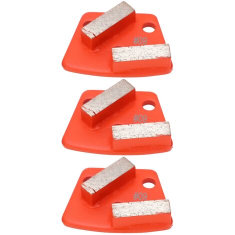 Chaussures de meulage en diamant, 3 pièces, trapèze, béton, coupe agressive, 2 dents longues, mandarine 60 (1/5)