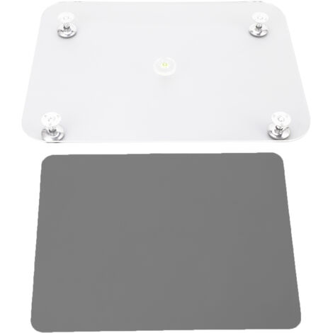 Planche de nivellement en résine, Table réglable avec tapis en Silicone, peinture acrylique, outil de versement gris (1/5)