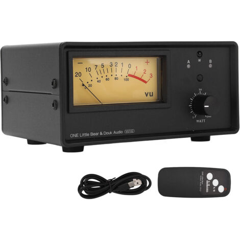 Amplificateur de sortie 200W 2 en 1, sélecteur de haut-parleur, télécommande, compteur de niveau VU, commutateur de répartiteur Audio (1/5)
