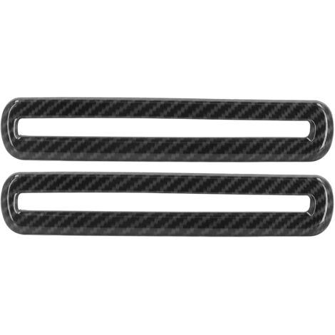 Garniture de ventilation de sortie ca de porte de voiture, 2 pièces, Style Fiber de carbone de remplacement pour Dodge Challenger 2015 – 2021 (1/5)