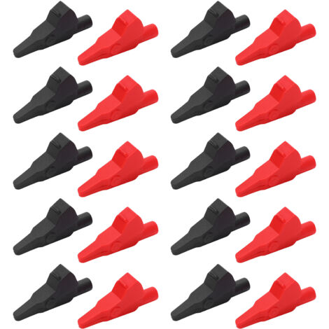 J.60032 10 jeux de pinces de Test banane, pinces électriques entièrement fermées avec prise de 4mm pour le matériel d'instruments électroniques (1/5)