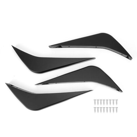 Kit de carrosserie d'aileron de diffuseur d'air de panneau de becquet de pare-chocs arrière réaménagement adapté pour Corvette C7 14-19 (1/5)