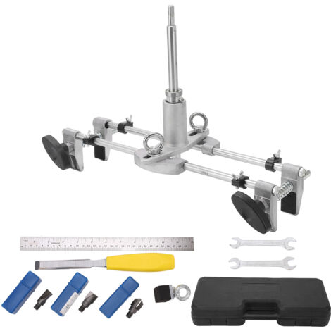 Kit d'ouverture de trou de serrure de porte, mortaiseuse en bois massif, outil de gabarit, pièces de rechange pour la coupe (1/5)