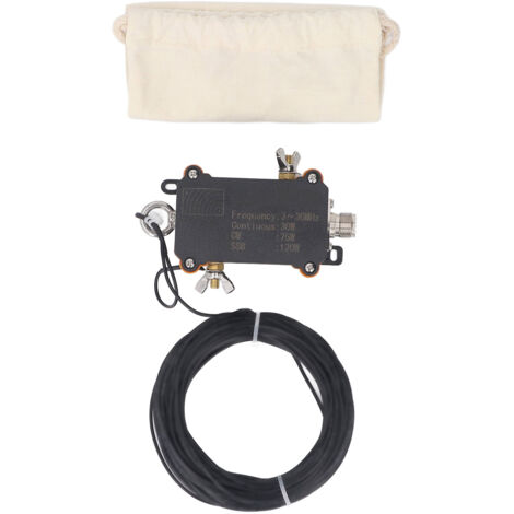 Antenne EFHW 3-30MHZ 1:49 Balun SSB120W Radio portable à ondes courtes de 20 m de longueur